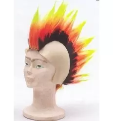 Punk glatzkopf dreifarbig