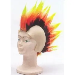 Punk glatzkopf dreifarbig
