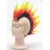 Punk bald-headed tricolor wig