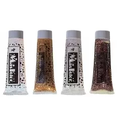 Maquiagem creme brilhante ou glitter