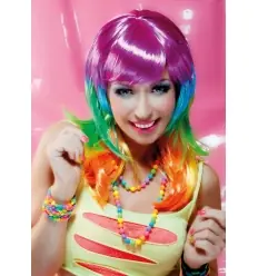 PELUCA MULTICOLOR LARGA