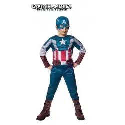 DISFRAZ CAPITAN AMERICA RETRO MUSCULOSO INFANTIL