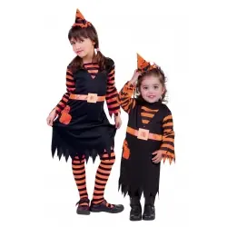 DISFRAZ BRUJA WITCHY PATCH NARANJA INFANTIL