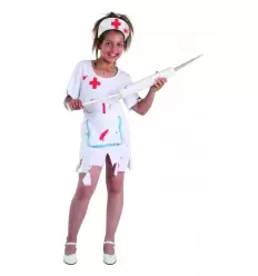 DISFRAZ ENFERMERA SANGRIENTA INFANTIL