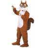 Squirrel mascot adult costume