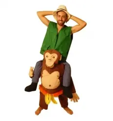DISFRAZ CHIMPANCE CON EXPLORADOR