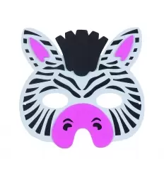 MASCARA CEBRA GOMA EVA