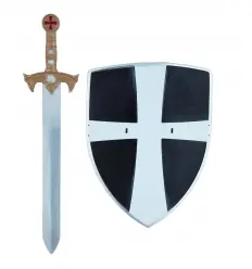 ESPADA Y ESCUDO MEDIEVAL