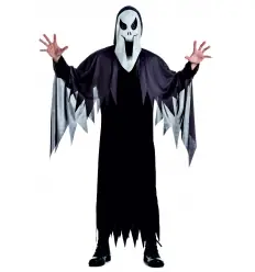 DISFRAZ FANTASMA NEGRO