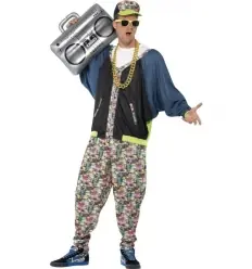 DISFRAZ CHICO HIP HOP DE LOS 80 TALLA UNICA    2