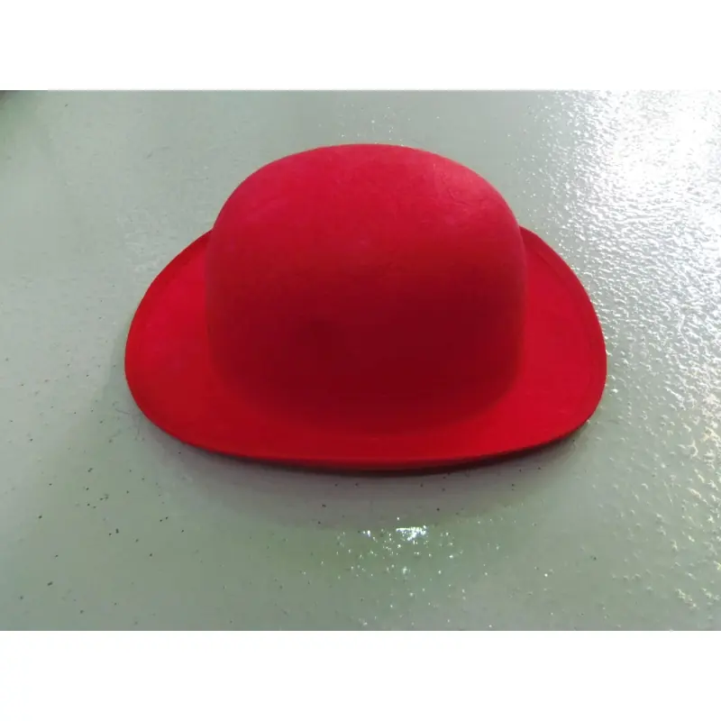 SOMBRERO BOMBIN FIELTRO ROJO