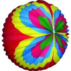 Balão de papel colorido e redondo 30 cm.