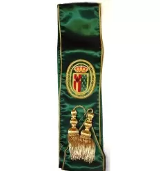 BANDA CONCEJAL ESCUDO PERSONALIZADO BORDADO Y FLECOS 2