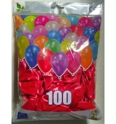 BOLSA 100 GLOBOS METALIZADOS