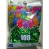 BOLSA 100 GLOBOS METALIZADOS VERDE