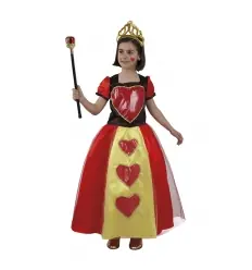 Disfarce de rainha de copas infantil