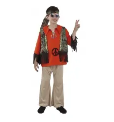 Disfarce de hippie infantil