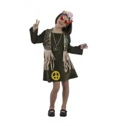 Disfarce de hippie infantil menina