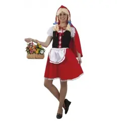 Disfarce de Capuchinho Vermelho para mulher