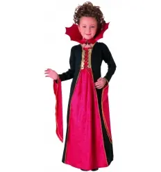 DISFRAZ VAMPIRESA GOTICA ROJA INF
