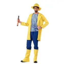 DISFRAZ PESCADOR AMARILLO ADULTO