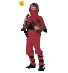 DISFRAZ NINJA ROJO INFANTIL