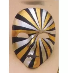 Masque rayures tissu