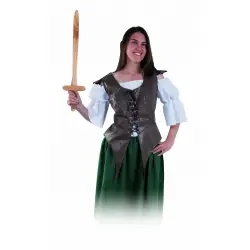 Chaleco medieval guerrera