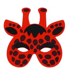 Máscara de girafa EVA