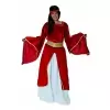 Maid medieval burgundy adult costume
