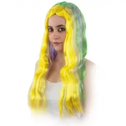 Peluca hippie multicolor