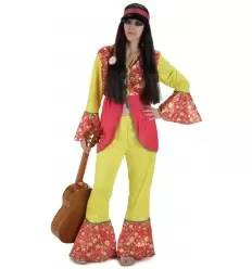 Hippie Blumen Damen Kostüm