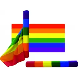 METRO BANDERA ORGULLO GAY 80CM EN TELA