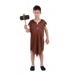 DISFRAZ NIÑO DE LAS CAVERNAS MARRON