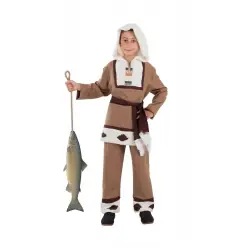 DISFRAZ ESQUIMAL MARRON NIÑO