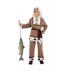 DISFRAZ ESQUIMAL MARRON NIÑO