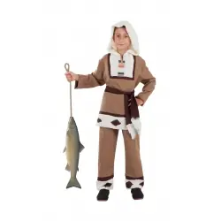 DISFRAZ ESQUIMAL MARRON NIÑO