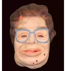 Lady s mask with glasses