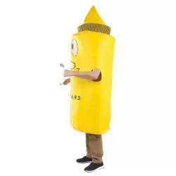 DISFRAZ BOTE DE MOSTAZA
