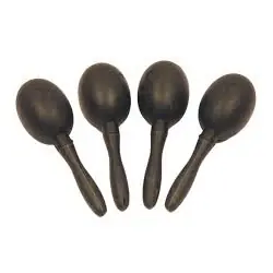 Maracas coloridas em plástico