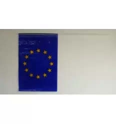 Bandeira Espanha com vara 20x30 cm.