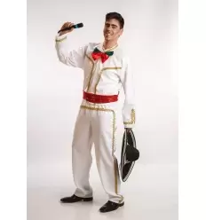 Mexikaner Herren Kostüm. Größe 52. weiß