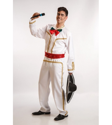 Mexican Man Costume. White. Size 52 - Your Online Costume Store