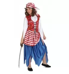 Buccaneer girl red costume