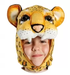CABEZA PELUCHE LEOPARDO